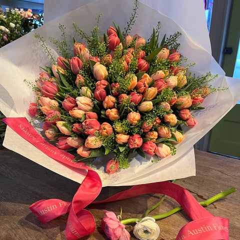 100 Stem Seasonal Tulip Bouquet