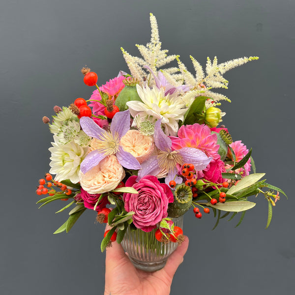 Vintage Jar Design - Florists Choice