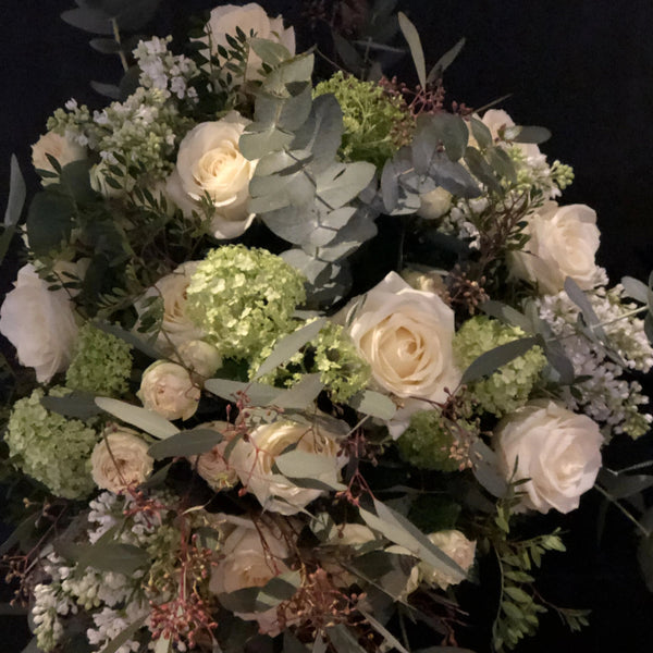 Ravishing White Classical Bouquet