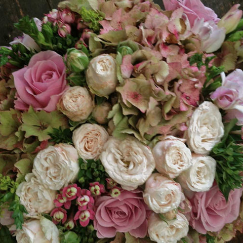 Chic Bouquet of Hydrangeas and Roses Amanda Austin Flowers
